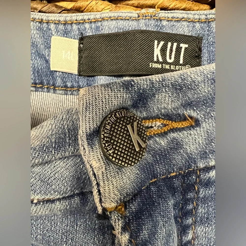 Kut from the Kloth-‎ Womens Classic Blue Jeans- Size:14L, Meg Fab AB Wide Leg - Picture 2 of 7